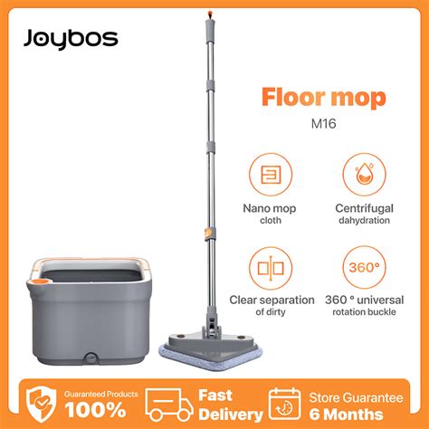 Joybos Self Wash Spin Mop M Spinner Flat Rotating Cleaner With