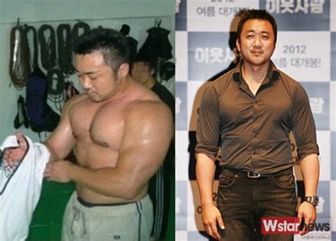 Ma Dong Seok S Body Builder Body Before 30kg Loss HanCinema The