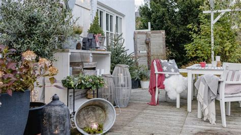 Weihnachtsstimmung Im Garten Und Auf Der Terrasse Haus Trick Tipps