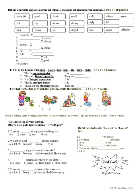 Multiple Choice Test English Esl Worksheets Pdf And Doc