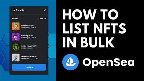 How To List NFTs In BULK Upload On Opensea Step By Step Slove Captcha