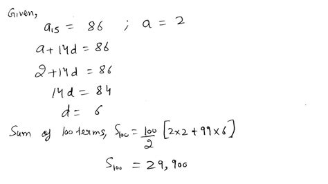 Answered Find The Sum Of The First 100 Terms Of Bartleby