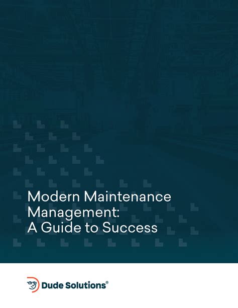 Mfg Modern Maintenance Management Guide Modern Maintenance Management