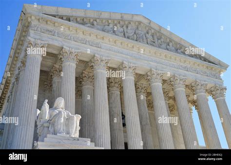 WASHINGTON, DC -23 FEB 2020- View of the Supreme Court of the United ...