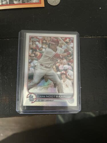 2022 Topps Chrome LARS NOOTBAAR Cardinals SILVER Refractor ROOKIE CARD