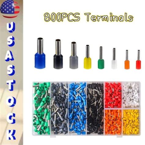 Pcs Wire Ferrules Sopoby Insulated Crimp Pin Terminal Kit Awg