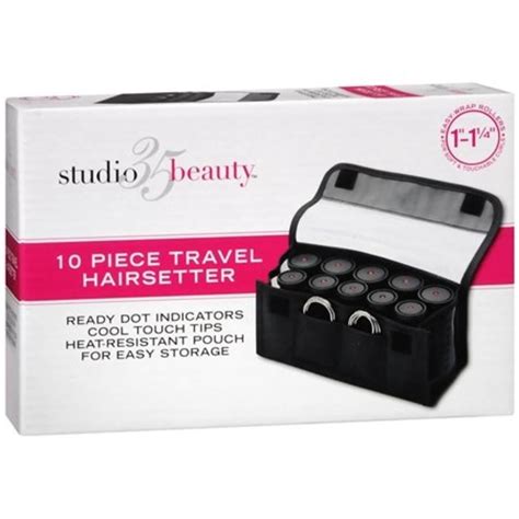 Conair Instant Heat Compact Hot Rollers Travel Set Dual Voltage Hair Curlers 1 1 1 4 With Case