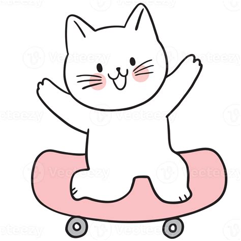 Cartoon Cute Character Funny Cat Clipart 19938326 Png