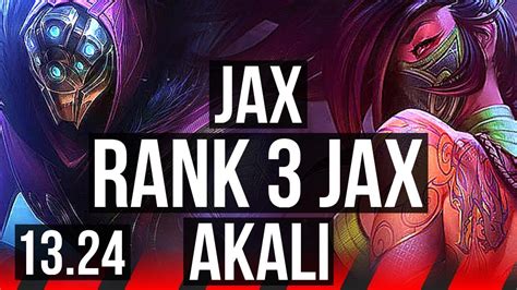 JAX Vs AKALI TOP Rank 3 Jax 5 1 0 NA Challenger 13 24 YouTube