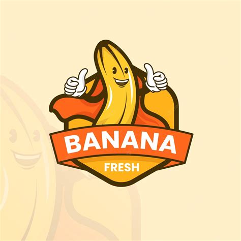 Premium Vector Banana Character Logo