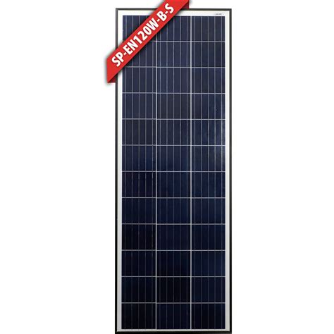 120W Slim Fixed Poly Solar Panel Silver Or Black Frame Dometic