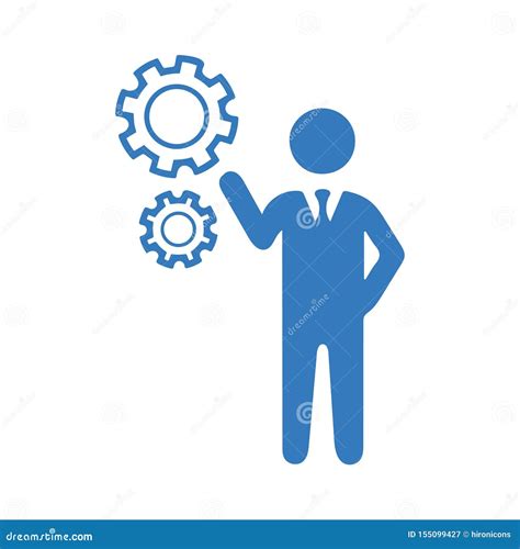 Business Solutions Icon Solutions Inspiration Stock Illustration