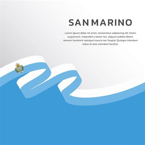 Premium Vector Illustration Of San Marino Flag Template