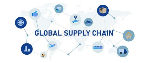 Shipping And Supply Chain Vector With World Map Stock Image Image Of