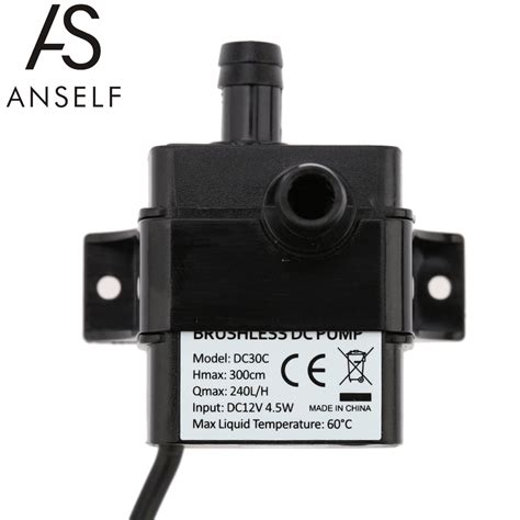 Anself Ultra Quiet Mini DC12V 4 5W Micro Brushless Water Oil Pump