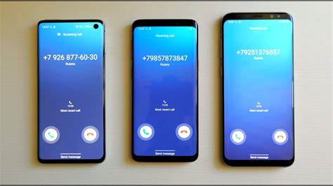 Samsung Galaxy S10 S9 S8 Incoming Call Youtube