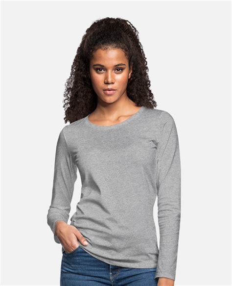 Vrouwen Premium Shirt Met Lange Mouwen Spreadshirt