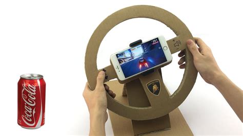 How To Make A Gaming Steering Wheel From Cardboard At Home YouTube