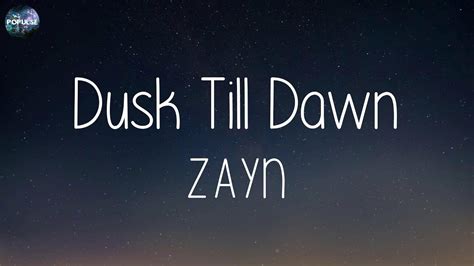 Zayn Dusk Till Dawn Lyrics Shawn Mendes David Guetta Sia