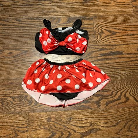 Swim Minnie Mouse 3t 10 Girls Bikini Swimsuit 2 Piece Poshmark