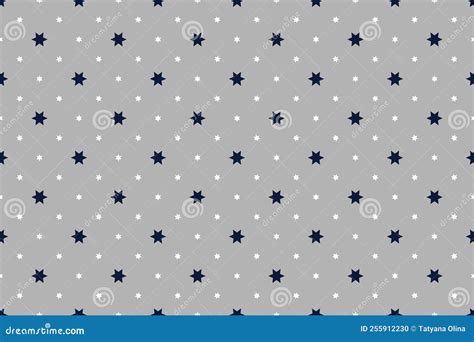 Seamless Pattern Of Stars Vector Illustration Stock Vector