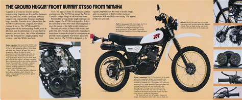 1980 YAMAHA XT250 UK Model Sales Brochure Denise Rick Flickr