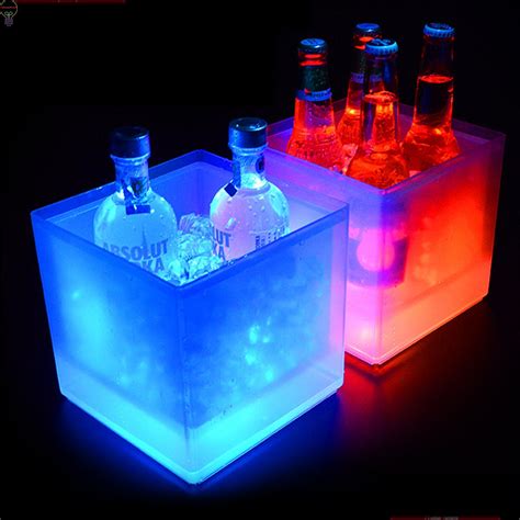 Led Ice Bucket Acrylic Bar Ice Bucket Led Ice Cooler Bar Ice Bucket