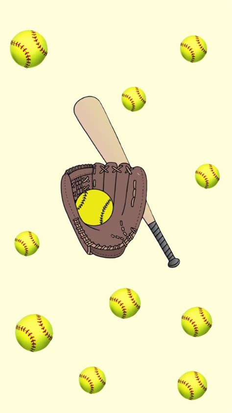 Cute Softball Wallpaper and cutouts! :) #softball #cutouts #sticker # ...