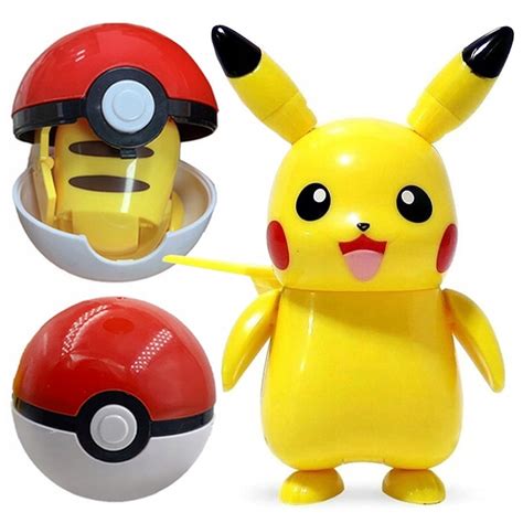 Pokeball Clip Składana Figurka Pokemon Pikachu 14327031865 Allegro pl