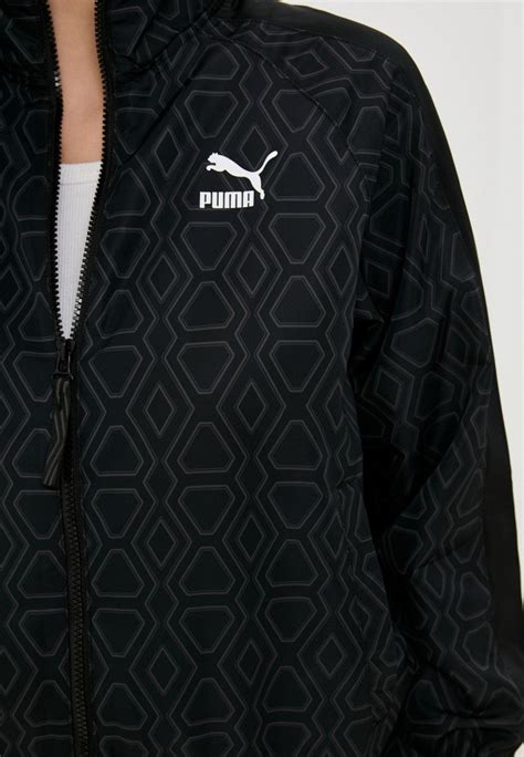 Олимпийка PUMA T7 TREND 7ETTER Woven AOP Jacket PUMA Bl, цвет: черный ...