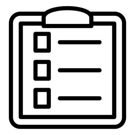 Premium Vector Checklist Icon Style