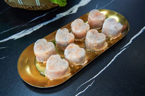 A Plate Of Fresh Hot Pot Dishes Fresh And Sweet Shrimp Slippery Stock Photo Image Of Lunch