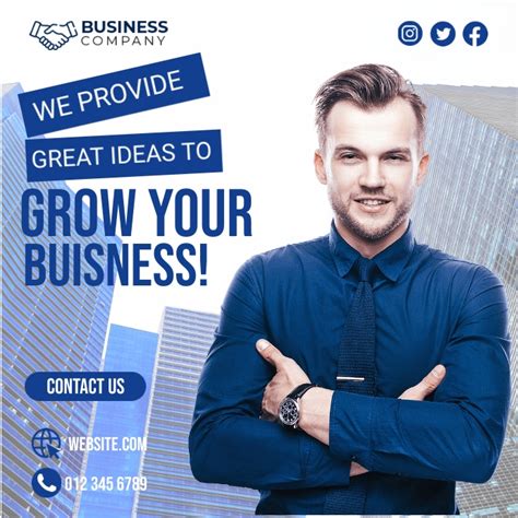 Grow Your Business Ad Template Postermywall