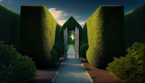 Premium Photo | Garden labyrinth