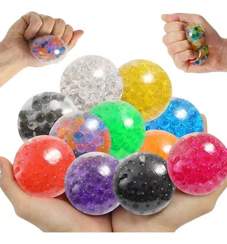 Pelota Squishy Antiestres Hidrogel Transparente Piezas Meses Sin