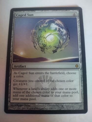 Mtg Caged Sun New Phyrexia Regular Rare For Sale Online Ebay