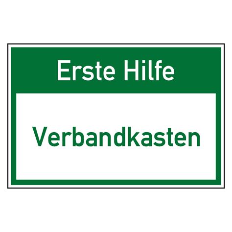 Rettungszeichen Erste Hilfe Verbandkasten Aufkleber Shop