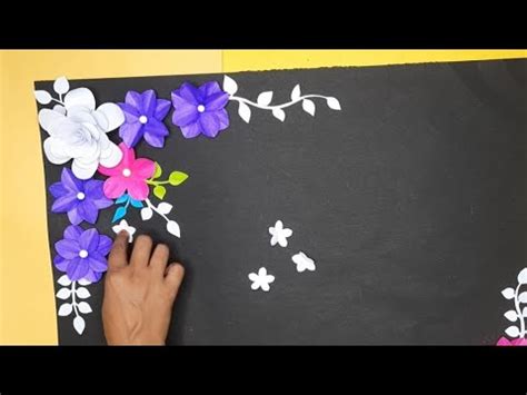 teacher's day Chart paper decorations project/How to decorate chart paper for classroom/chart ...