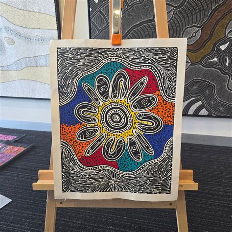 Sharon Numina 355 Mm X 455 Mm Mandel Aboriginal Art Gallery