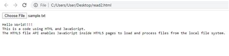 How To Read A Local Text File Using Javascript Geeksforgeeks
