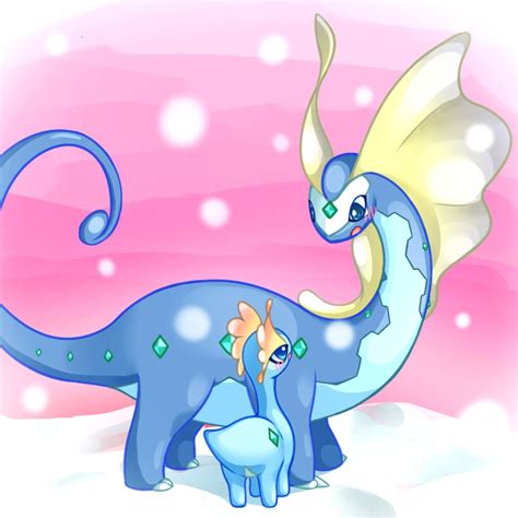 Amaura And Aurorus Pokemon Pokemon Images Cute Pokemon Wallpaper