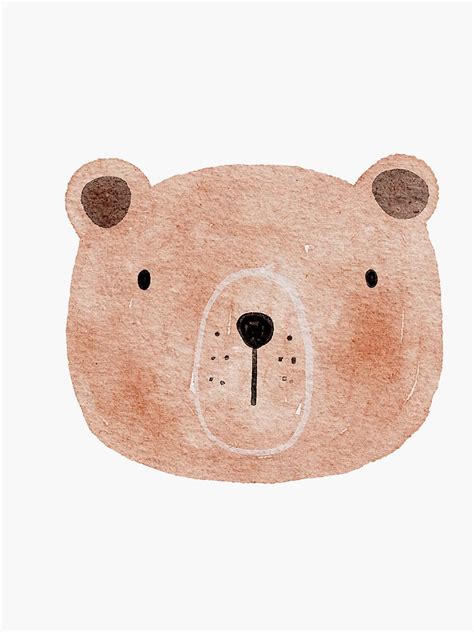 "Cute cuddly bear cartoon" Sticker for Sale by seonaidfowler | Redbubble