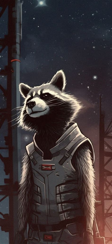 Marvel Rocket Raccoon Art Wallpapers Marvel Wallpaper Iphone