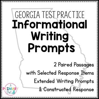 Test Prep Paired Passages Informational Writing Prompts Gmas Practice