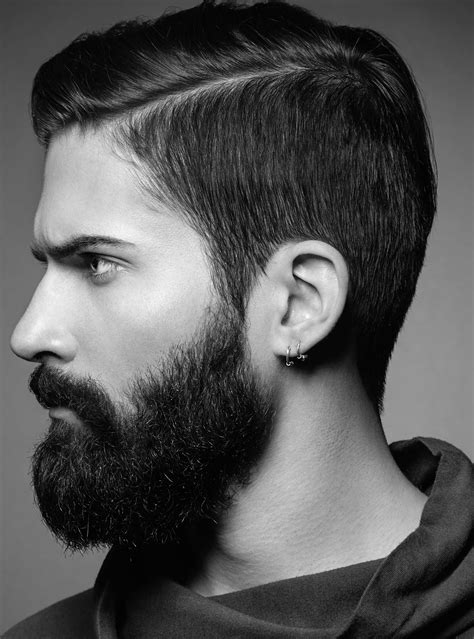 Barba Cheia Com Corte De Cabelo Com Side Part Beard Love Hair And