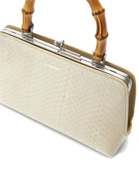 Jil Sander Snakeskin Effect Crossbody Bag Farfetch