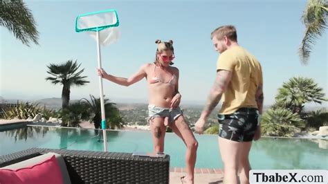 Sizzling Sexy Pool Cleaner Anal Fucked By Boss