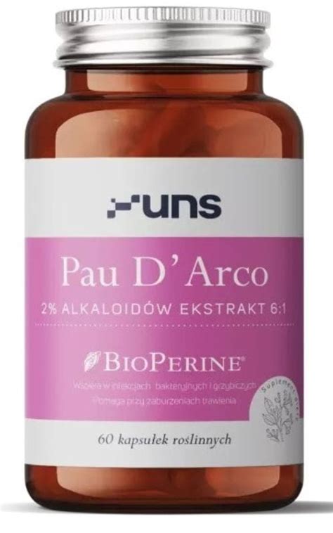 Pau d’Arco 60 kapsułek UNS - Skład | Cena | Opinie - Sklep Życia