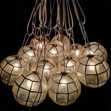 Cleofe Capiz Shells Ball Lantern The Woven House