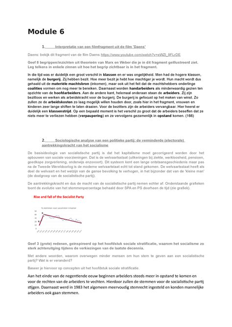 Sociologie Module 6 Opdracht Module 6 1 Interpretatie Van Een